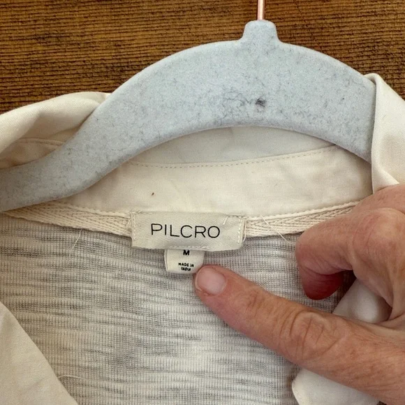 Anthropologie Cream Ruffled Blouse - M - Picture 4 of 6